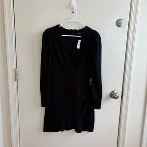 Express Black Long Sleeve Dress